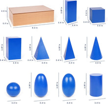 Load image into Gallery viewer, Montessori Wooden Geometry Set