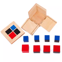 Load image into Gallery viewer, Montessori Binomial Cube Set