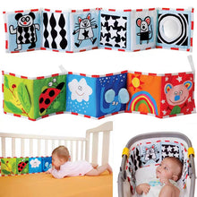 Load image into Gallery viewer, Coloured and Black & White Cot Bumper Book
