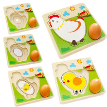Load image into Gallery viewer, Chicken & Egg Stacking Nesting Puzzle