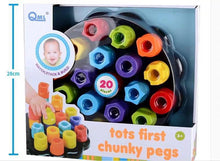 Load image into Gallery viewer, Tots First Chunky Pegs