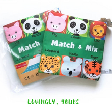 Load image into Gallery viewer, Match And Mix Animal Soft Book