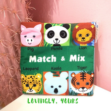 Load image into Gallery viewer, Match And Mix Animal Soft Book