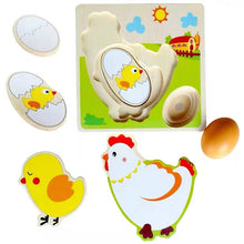 Load image into Gallery viewer, Chicken & Egg Stacking Nesting Puzzle