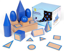 Load image into Gallery viewer, Montessori Wooden Geometry Set
