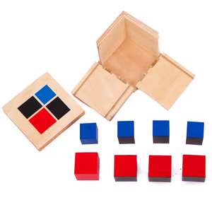 Montessori Binomial Cube Set