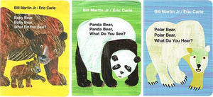 Eric Carle Baby Bear What Do You Hear Board Books Set A (Set of 3)