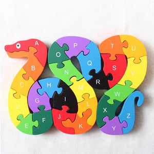Montessori Alphabet ABC Jigsaw Puzzles (4 Different Designs)
