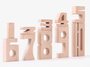 Montessori Wooden Number Stackers