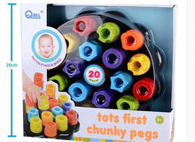 Load image into Gallery viewer, Tots First Chunky Pegs
