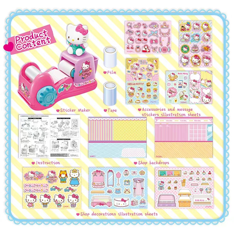 How to Make Your Own Stickers/ DIY Hello Kitty Sticker/ Stickers