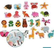 Load image into Gallery viewer, Animal / Vegetable / Transport 2 Piece Jigsaw Puzzle Set
