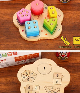 Montessori Wooden Geometric Puzzle Board