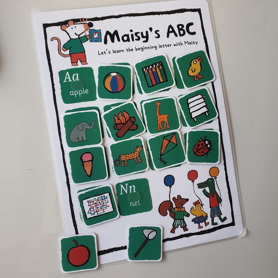 [Ready Stock] Maisy's ABC - Learning the beginning letters with Maisy (2 sides)
