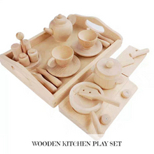 Load image into Gallery viewer, Montessori Inspired Pretend Play Kitchen Tea Set
