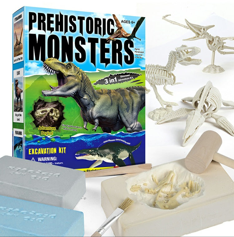 [Ready Stock] Mining Kit - Form Your Own Dino (3 Dinos)