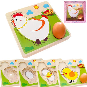 Chicken & Egg Stacking Nesting Puzzle