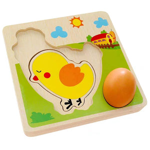 Chicken & Egg Stacking Nesting Puzzle