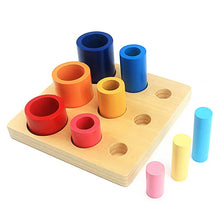 Load image into Gallery viewer, Montessori Wooden Knobbed Cylinders
