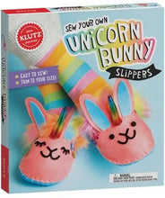 Load image into Gallery viewer, [Ready Stock] DIY Sew Your Own Unicorn Bunny Slippers
