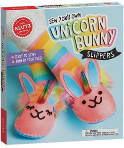 [Ready Stock] DIY Sew Your Own Unicorn Bunny Slippers
